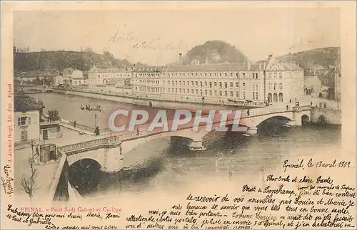 Cartes postales EPINAL- Pont sadi Carnot et Coll�ge