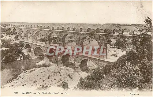 Cartes postales 70 NIMES-Le Pont du Gard