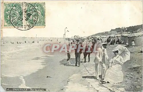 Cartes postales TROUVILLE-Sur la place