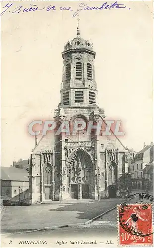 Ansichtskarte AK HONFLEUR-Eglise Saint-Leonard-LL