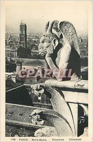 Ansichtskarte AK Paris-Notre Dame Chimeres