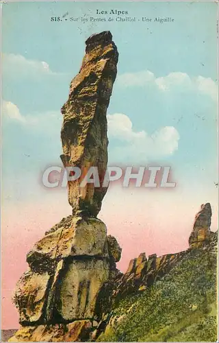 Ansichtskarte AK Les Alpes.818. Sur les Pentes de Chaillol-Une Aiguille