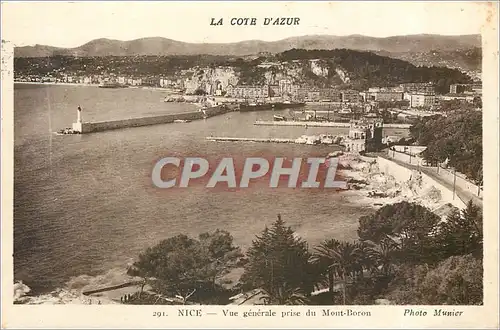 Cartes postales NICE-Vue g�n�rale prise du Mont-Boron