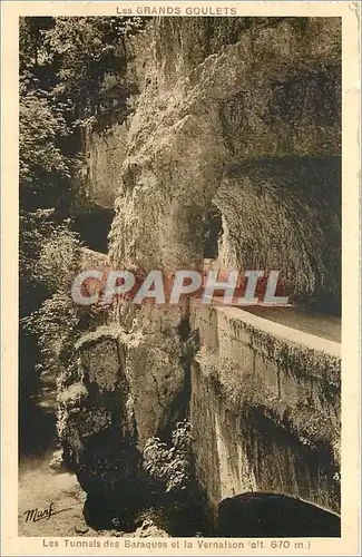 Cartes postales Les tunnels des Baraques et la vernaison (alt670m)