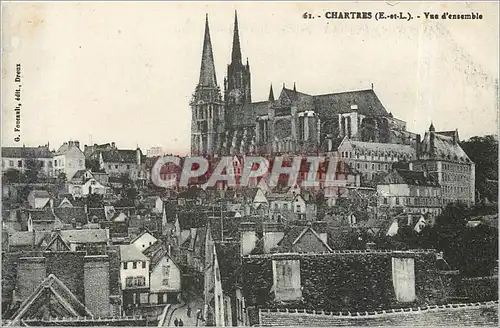 Cartes postales CHARTRES E.et L) Vue d'ensemble