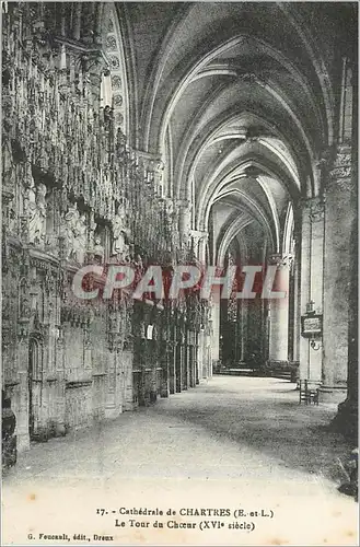 Ansichtskarte AK Cath�drale de CHARTRES (Eet L).Le Tour du Choeur(XVI s)