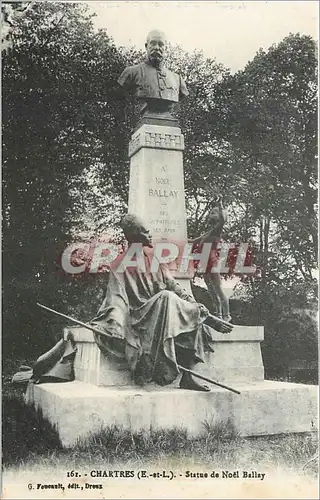 Ansichtskarte AK Chartres (E et L) Statue de Noel Ballay