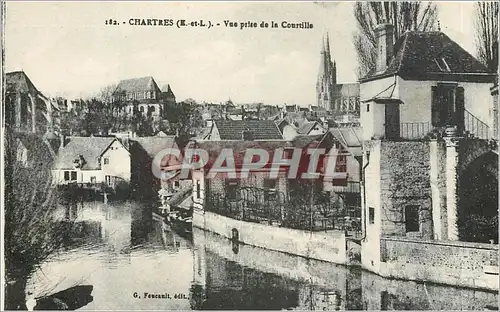 Cartes postales Chartres (E et L) Vue prise de la Coustille