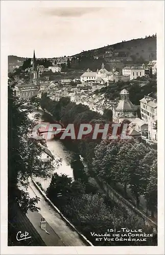 Cartes postales TULLE VALLEE DE LA CORRE ET VUE GENERALE