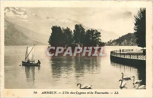 Cartes postales ANNECY-L'Ile des Cygnes et la Tornette-LL