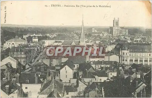 Cartes postales TROYES-Panorama Est (Vue prise de la madeleine)