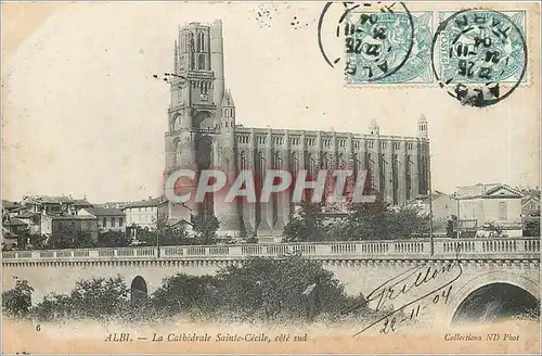 Cartes postales ALBI-La Cathedrale aint-Cecile cote Sud