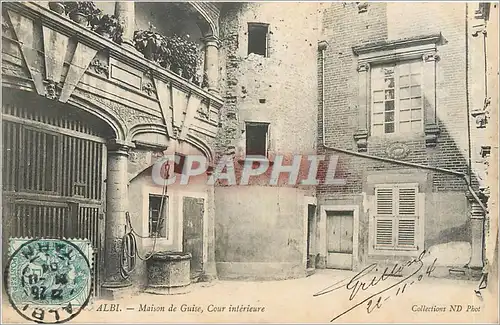 Cartes postales ALBI Maison de Guise Cour interieure
