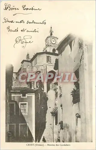 Cartes postales CREST(Drome)-MONTE DES Cordeliers