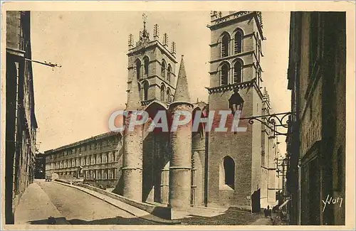 Ansichtskarte AK MONTPELLIER.La cath�drale Saint Pierre et la facult� de medeine