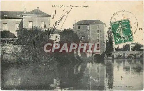 Cartes postales ALECON- Vue prise de la Sarthe