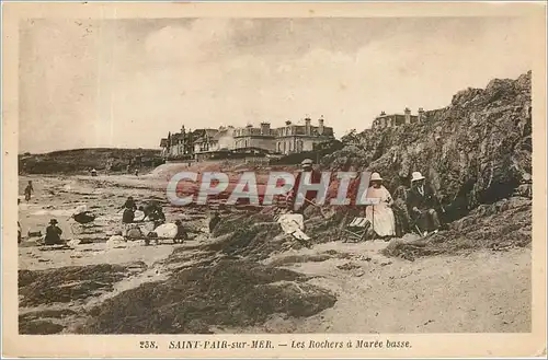 Cartes postales SAINT-PAIR-SUR-MER-Les Rochers a Mar�e basse