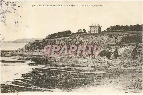 Cartes postales SAINT-PAIR-SUR-MER-La crete et la Pointe de Granville