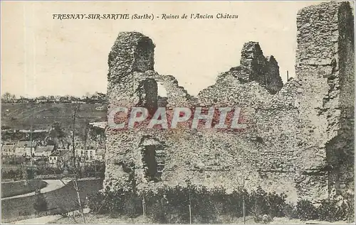 Cartes postales FRESNAY-SUR-SARTHE (SARTHE)- Ruines de l'Ancien Chateau