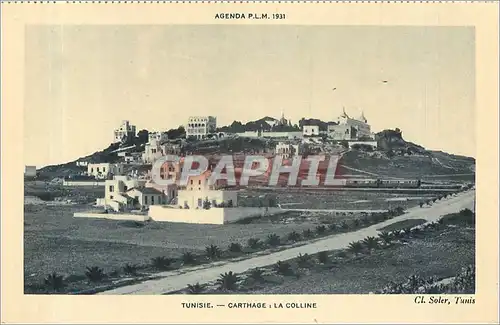 Cartes postales tunisie-carthage la colline