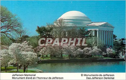 Ansichtskarte AK Monument elev� en l'honneur de Jefferson