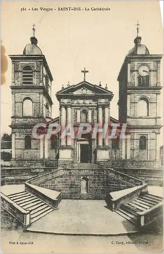 Cartes postales Les Vosges-SAINT-DIE-La Cathedrale