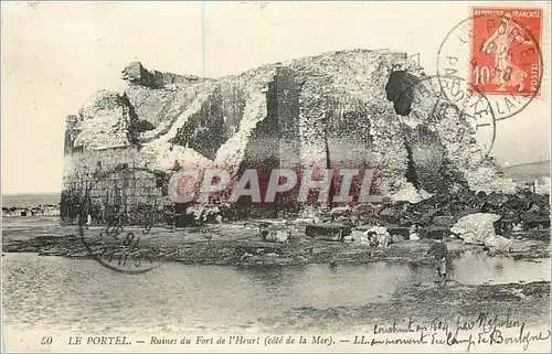 Cartes postales LE PORTEL- Ruines du fort de l'Heurt (cote de la Mer)