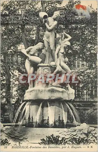 Ansichtskarte AK MARSEILLE-Fontaine des Danaides par Hugues