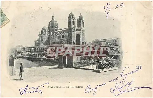 Cartes postales MARSEILLE- La Cathedrale