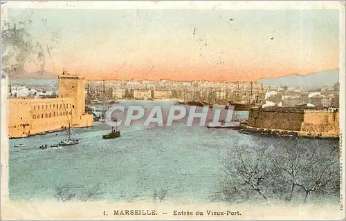 Ansichtskarte AK MARSEILLE-Entr�e du Vieux Port