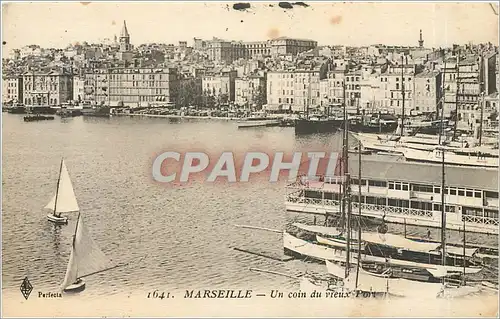 Cartes postales MARSEILLE-Un coin du Vieux Port Bateaux