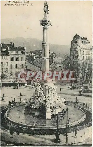 Cartes postales MARSEILLE-Fontaine Cantini-J.F