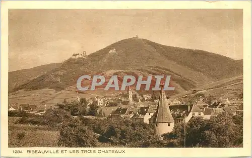 Ansichtskarte AK RIBEAUVILLE ET LES TROIS CHATEAUX