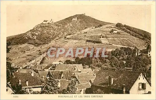 Ansichtskarte AK RIBEAUVILLE ET LES TROIS CHATEAUX