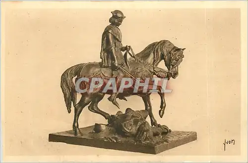 Cartes postales LA DOUCE FRANCE-ORLEANS(Loiret)  Interieur de l'Hotelde Ville.tatuette de Jeanne d'Arc a Cheval