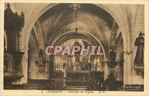 Ansichtskarte AK DOMREMY-Interieur de l'Eglise