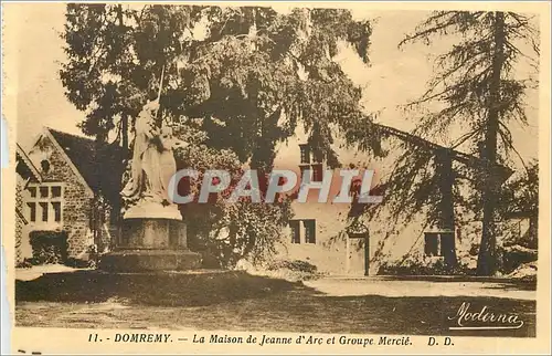Cartes postales DOMREMY-La Maison de Jeanne d'Arc et Groupe Merci�