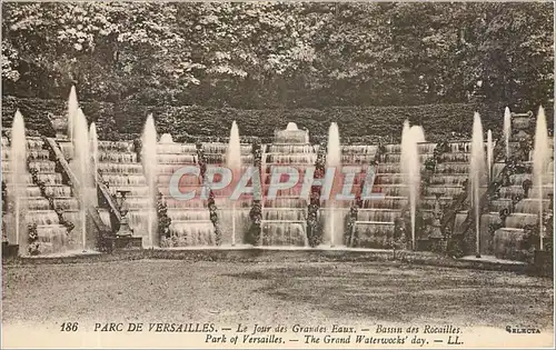 Cartes postales PARC DE VERSAILLES. Le jour des Grandes Eaux-Bassin des Rocailles