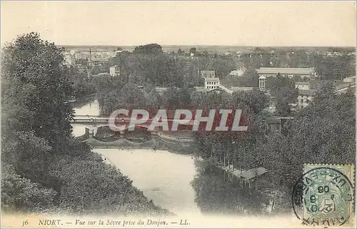 Ansichtskarte AK NIORT-Vue sur la Sevre prise du Donjon