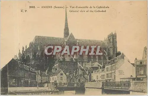 Ansichtskarte AK AMIENS (SOMME)-Vue d'esnemble de la Cath�drale.