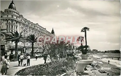 Cartes postales moderne CANNES (A M)-Le carlton.la Croisette et la Plage