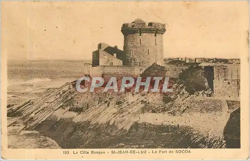 Cartes postales La Cote Basque-St JEAN DE LUZ Le fort de SOCOA