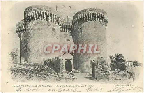 Cartes postales VILLENEUE-LEZ-AVIGNON-Fort Saint Andre XVI siecle