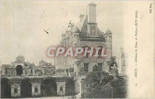 Cartes postales ANET  Chateau de diane de Poitiers