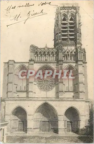 Cartes postales SOISSONS-La Cathedrale