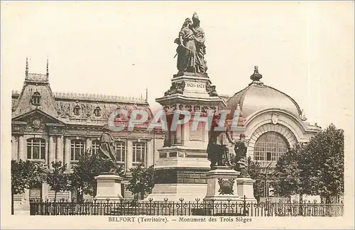 Cartes postales BELFORT(TERRITOIRE)-monument des trois sieges