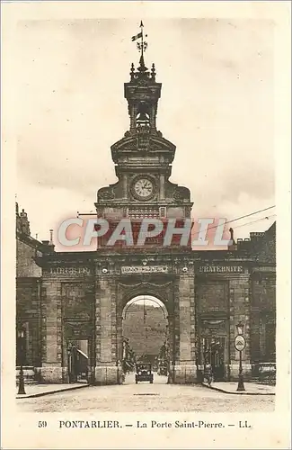 Cartes postales PoNTARLIER-La porte saint-pierre-LL