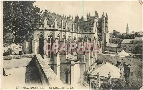 Cartes postales MONTPELLIER-La cathedrale