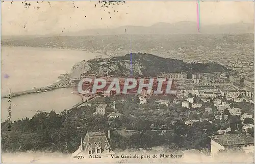 Cartes postales Nice Vue Generale prise de Montboron