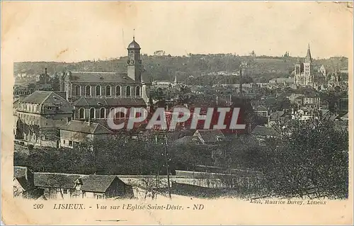 Ansichtskarte AK Lisieux Vue sur l'Eglise Saint Desir